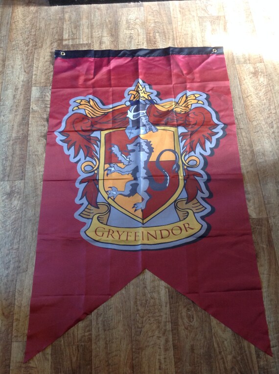 Large Harry Potter Gryffindor House Banner 123 Cm X 74 Cm Etsy