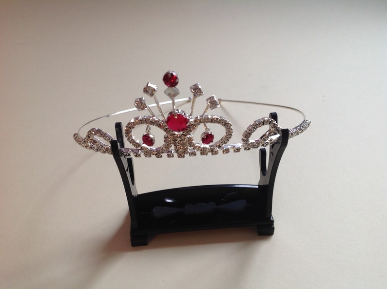 Wedding Accessories Bridesmaid Clear /& Pink Crystals Alice Band Tiara