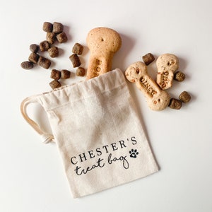 Dog treat bag personalised best sale