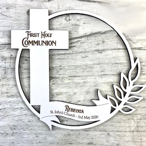 Holy Communion Sign Childs sign communion gift custom First Holy communion gift for communion