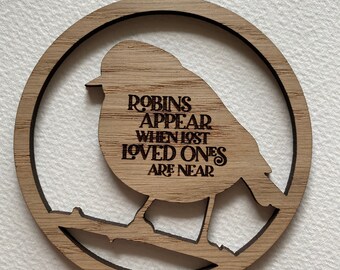 Robins Appear Christmas bauble ornament