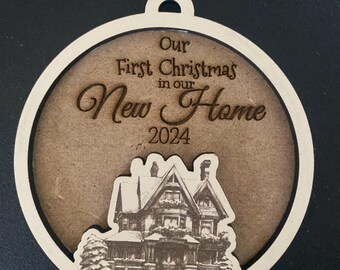 First Christmas new home housewarming newleyweds first Christmas gift decoration