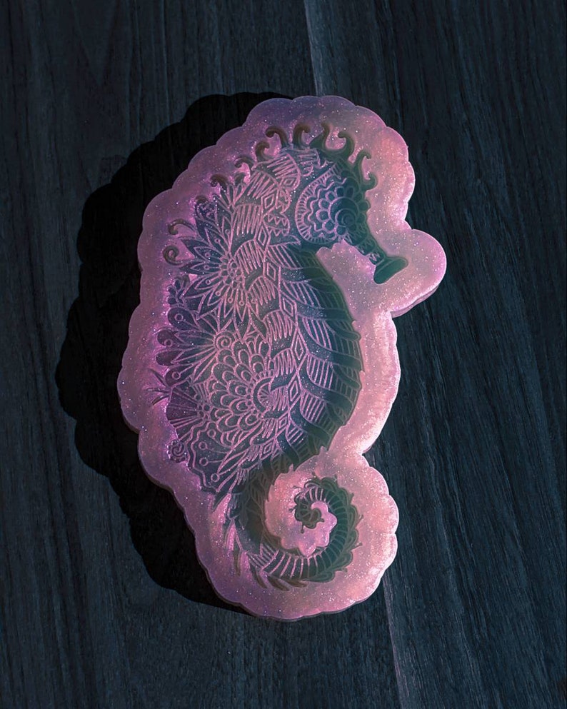 Epoxy Mold Mandala Sea Horse Silicone Mold For Resin Crafting Silicone Mold Resin Mold