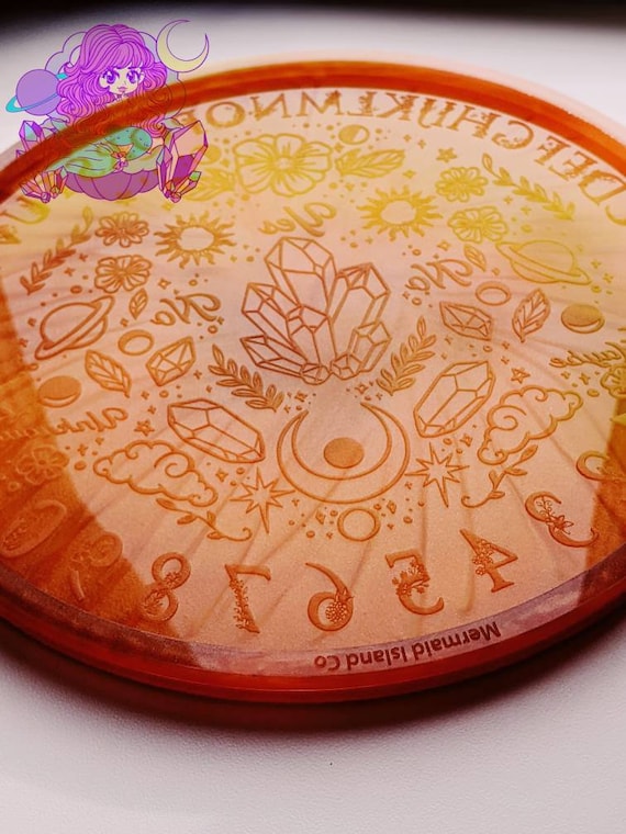 9" Pendulum Board Silicone Mold, Large Mould, Ouija Style Divination Board, Epoxy Resin Casting Tool Handmade