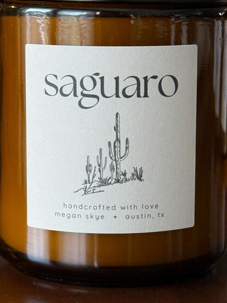 MeganSkyeDolleArt Saguaro Candle