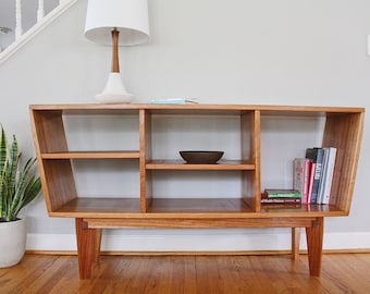 Open Credenza or Sideboard - Danish Modern, Mid-Century Modern Inspiration