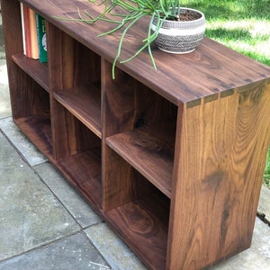 Storage Cubby Bookcase - Solid Wood