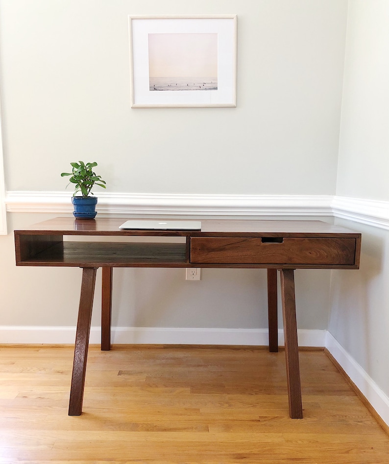 Writing Desk Clean, Minimalist Midcentury Design image 1