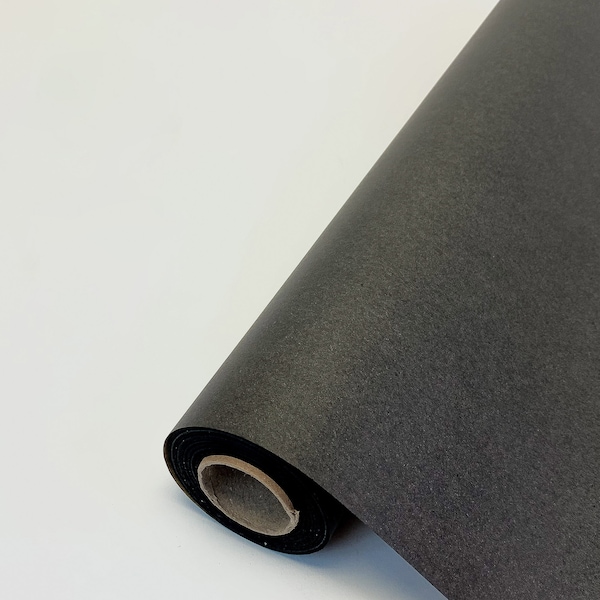 Note Card Cafe Kraft Paper / Black Jumbo Roll / 17.75 x 1200 in (100ft) / Biodegradable / Ideal para manualidades, regalos, mantel, postal