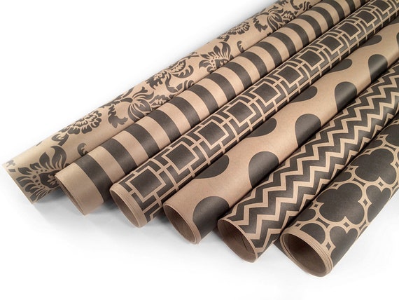 Christmas Gift Wrap Brown Wrapping Paper Birthday Wrapping Paper