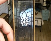 Miniature Dollhouse 1 12 Scale Stained Glass Window Panels
