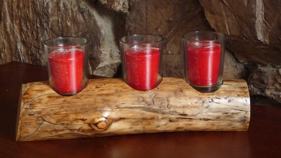 Cozy Fireplace Log Votive Candle Holder Item 8 Etsy