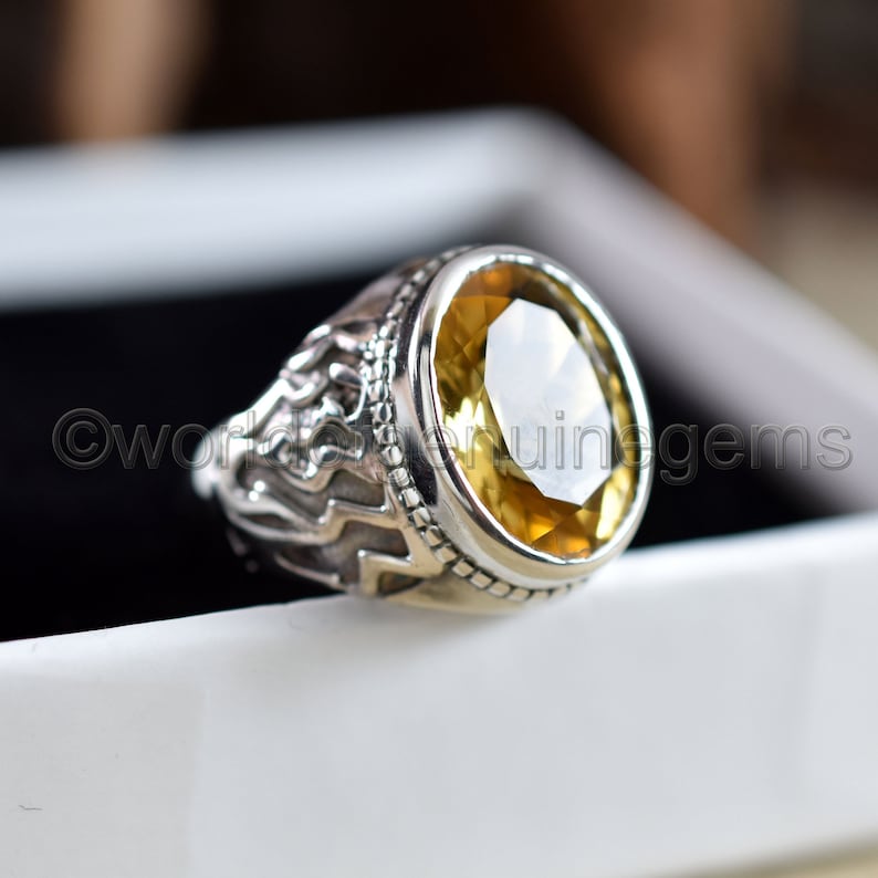 Natural Rainbow Calsilica Stylish Jewelry Solid 925 Sterling Silver Ring Size 11