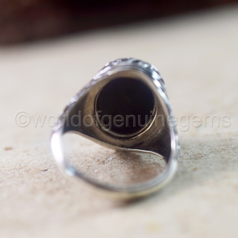 Designer silver Ring for Man Black Onyx Ring 925 Sterling Silver Ring Men/'s Huge Ring Unisex Handmade Jewelry Anniversary Gift Onyx Jewelry
