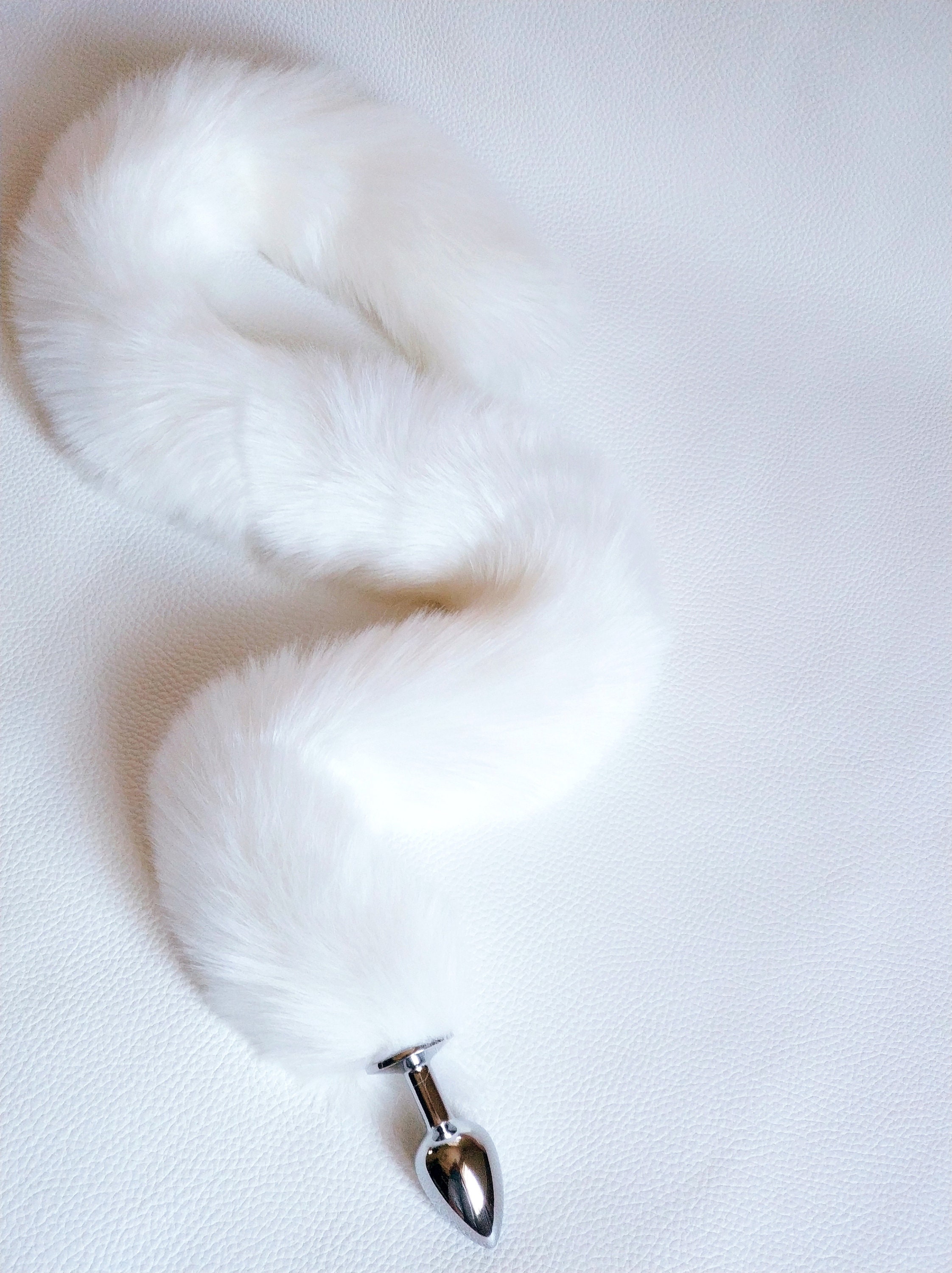 Tail Butt Plug Faux Soft Fur Long Cat Tail Butt Plug Fox Tail Etsy