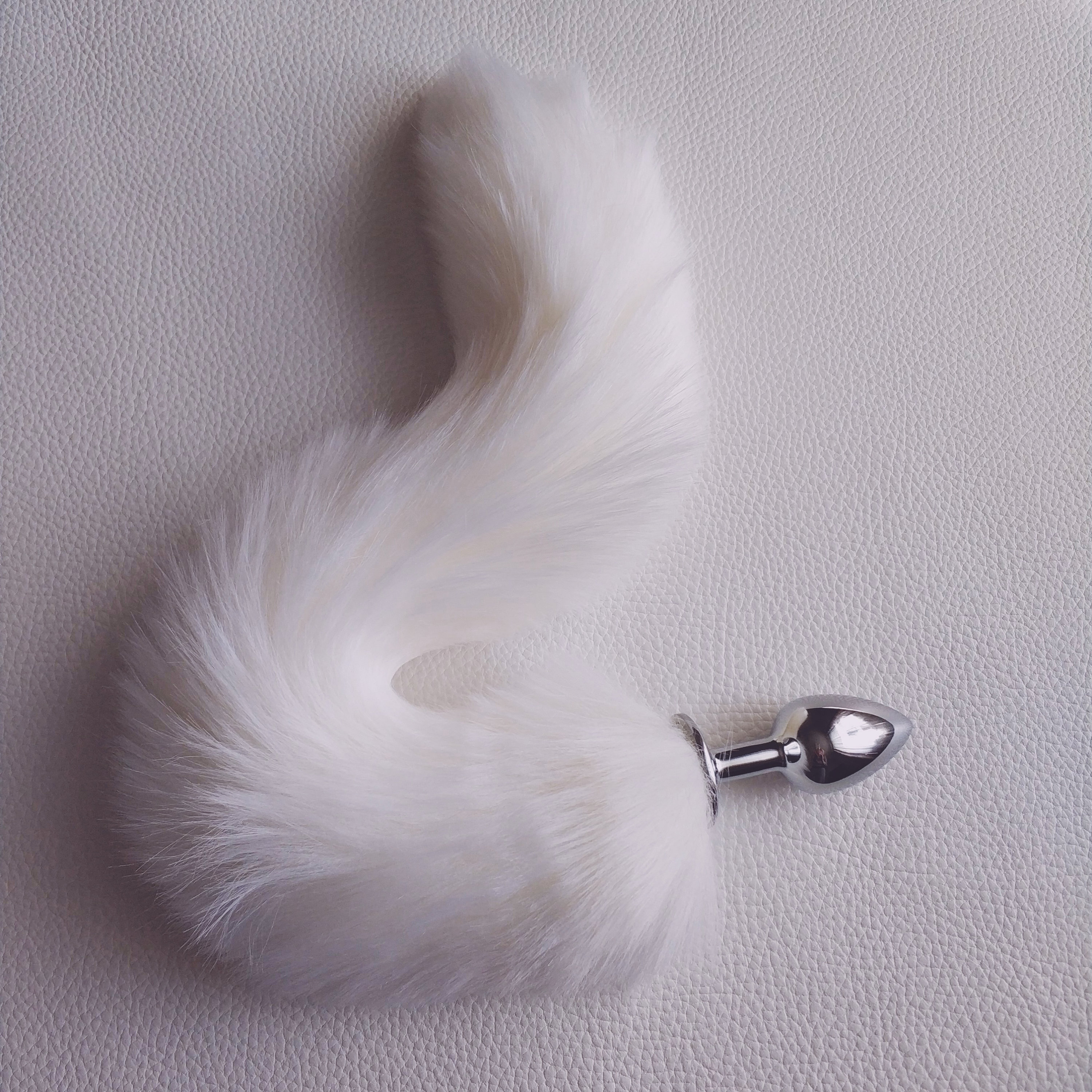 White Cat Tail Butt Plug Kitten Play Tail Fox Tail Bdsm Sex Etsy