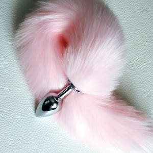 Pink Tail Butt Plug Fox Tail Butt Plug Bdsm Ddlg Cat Toy Mature Toys
