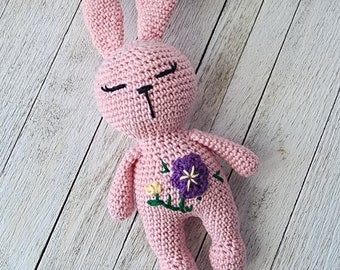 Easter Bunnies Dolls,Bunny Amigurumi Doll,Rabbit Doll,Stuffed Animal,Handmade Toy,Organic Toys,Hand Knit Doll,Baby shower gift