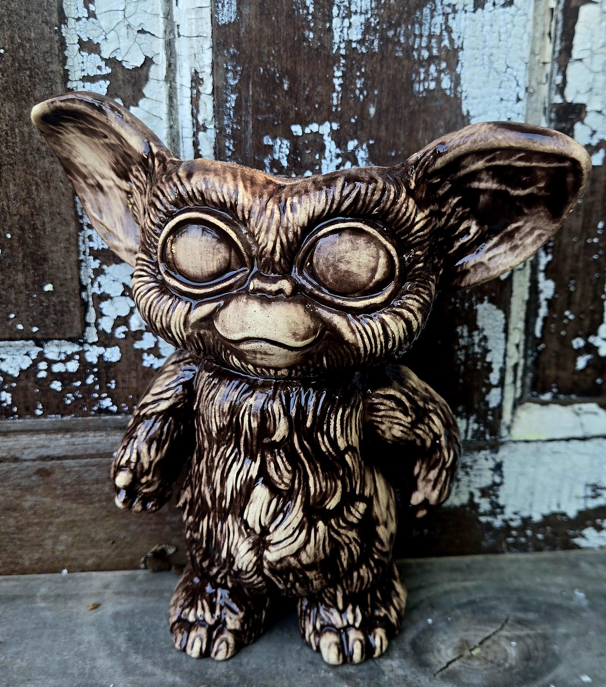Handmade Ceramic Gremlin Figurine | 80s Pop Culture Collectible - Etsy