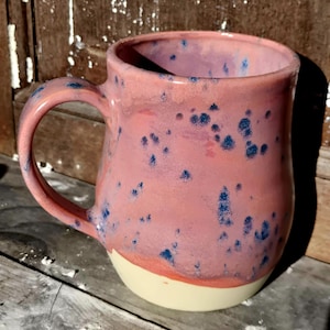 Rustic Handmade Ceramic Mug | Earthy Stoneware Coffee Cup | Artisan Pottery Mug Candy