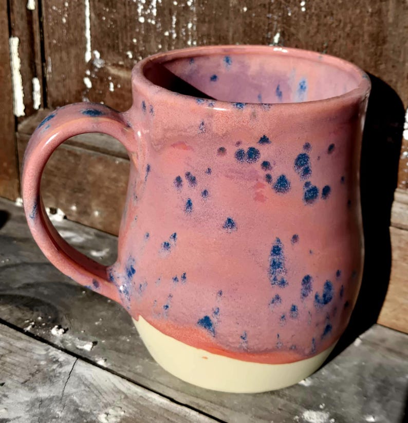 Rustic Handmade Ceramic Mug | Earthy Stoneware Coffee Cup | Artisan Pottery Mug Candy