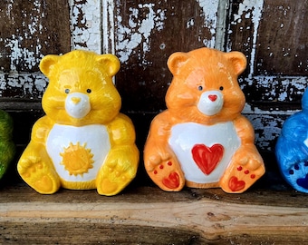 Vintage cast ceramic Care Bears