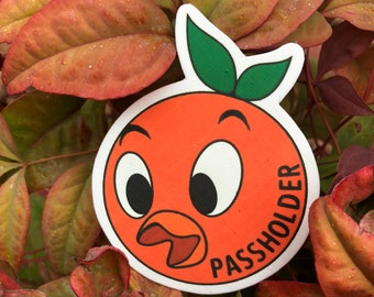 Orange Bird Passholder Pin (large)
