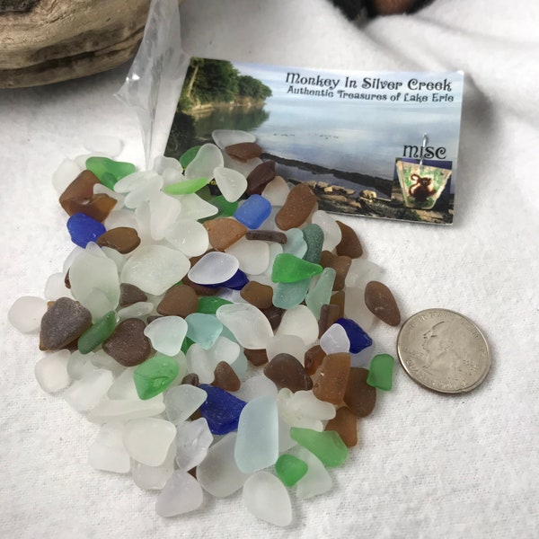 3oz Beach Glass > Buy 2 get 1 ounce free Authentic Treasures  Lake Erie Mixed Bag No 2 bags the same plus FREE SHIPPING