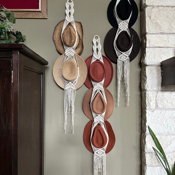 Macrame Hat Hanger