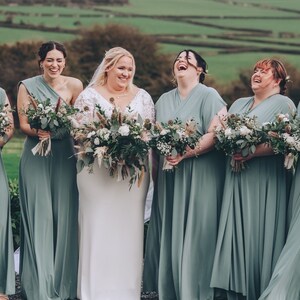 tailor made bridesmaid dresses uk Twist Back Satin Bridesmaid Dress