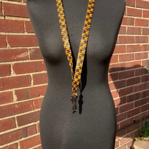 Cordino giallo senape e nero 100% cotone cerato africano