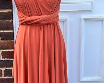 burnt orange multiway dress Burnt Orange Bridesmaid Dresses Fall