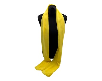 Yellow chiffon lightweight scarf for special occasion dress, bridal accessories, wedding cover up