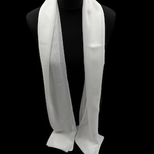 White chiffon lightweight scarf for special occasion dress, bridal accessories, wedding cover up, dazzling white