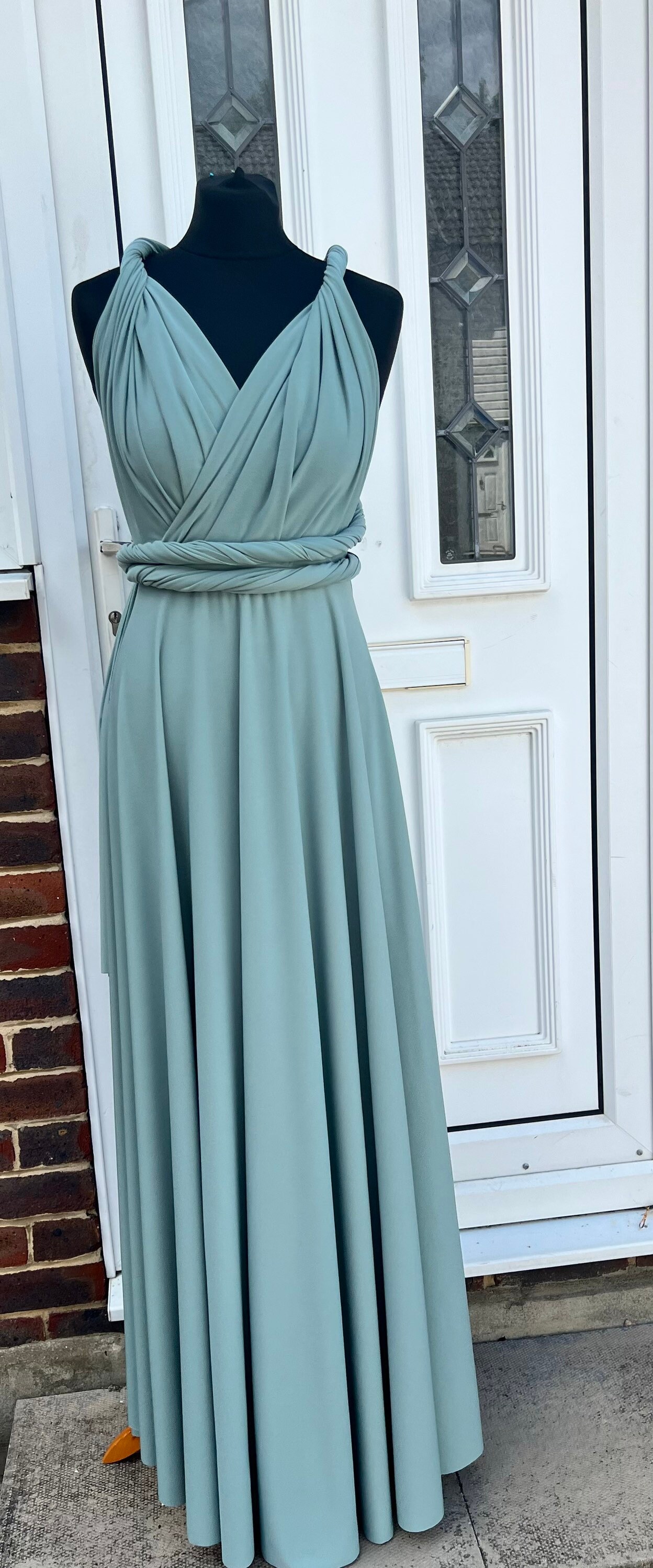 mint green infinity dress TDY Mint Green Maxi Infinity Bridesmaid Dress  Thedaintyard