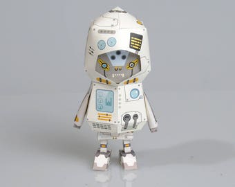001_Robot [ Paper Craft , Origami , Template files , Digital FIles , PDF , Boogiehood , Paper Toy ]