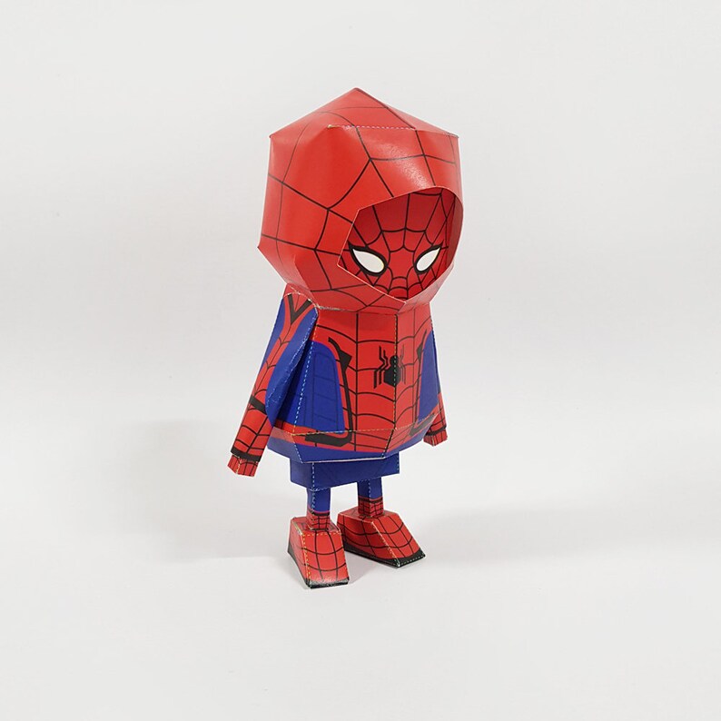 034_Spider man style Paper Craft Origami Template files | Etsy