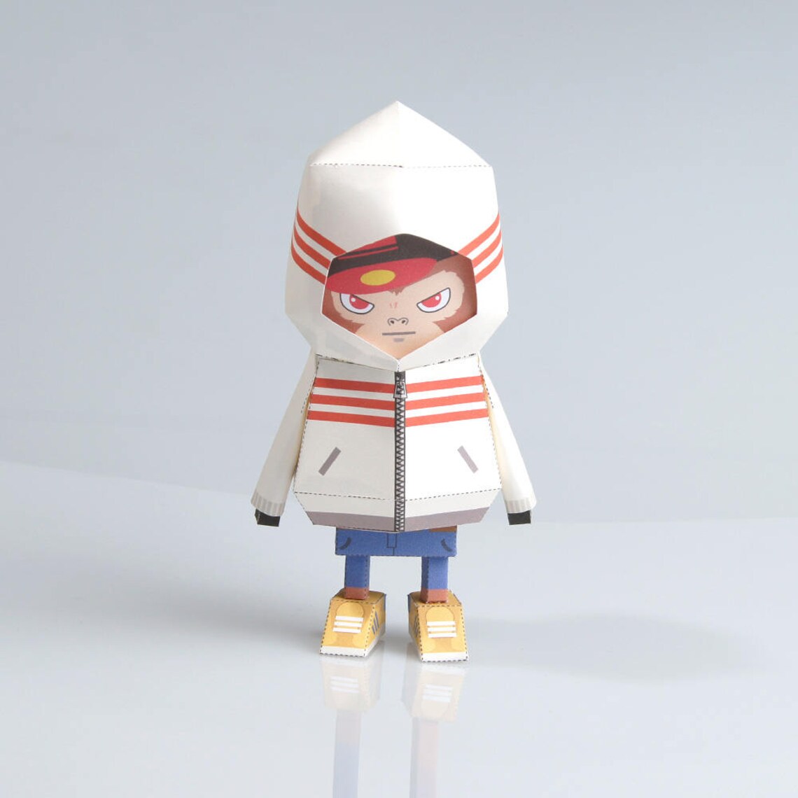 019_hiphop_monkey [ Paper Craft , Origami , Template Files , Digital ...