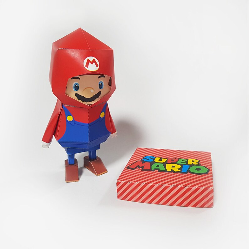 Super Mario Paper Craft Template Files Origami , Digital Files