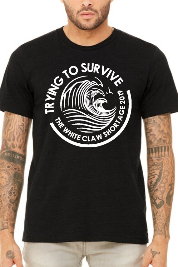 white claw t shirt funny