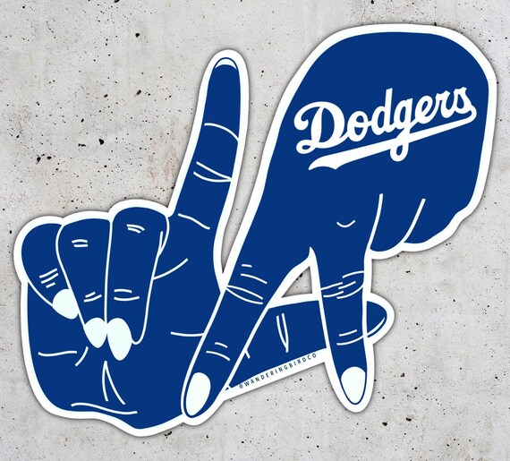 Los Angeles Dodgers Sticker LA Dodgers Sticker Waterproof Etsy