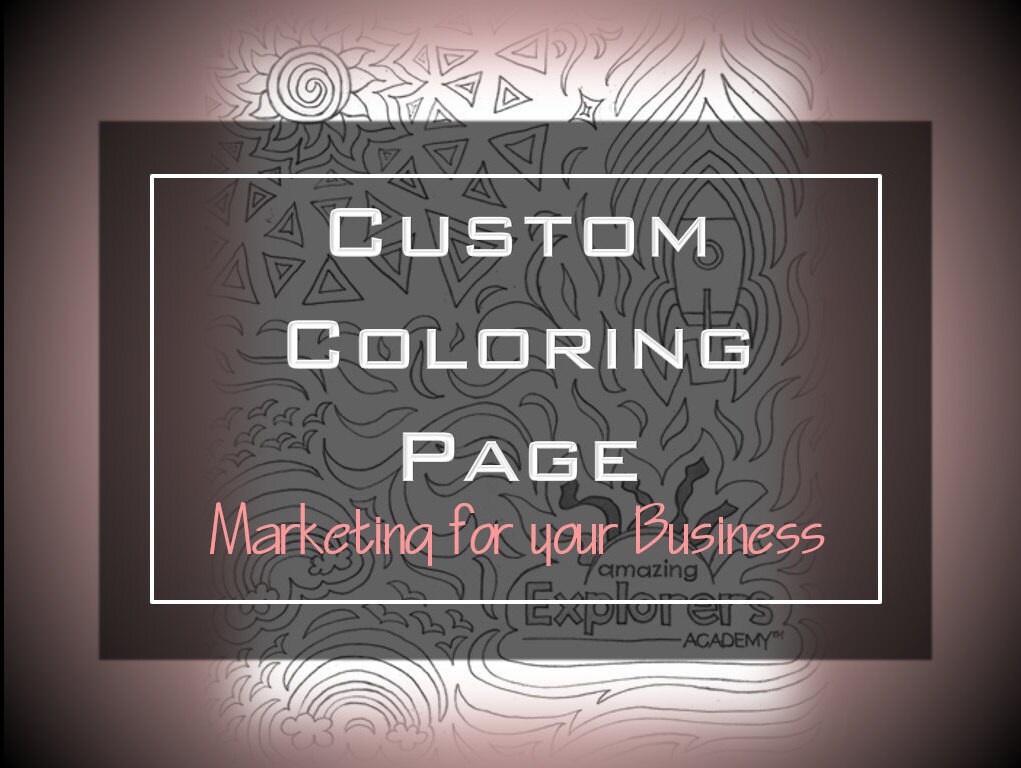 Download Coloring Pages Custom Logo Logo Design Custom Marketing Etsy