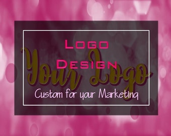 Logo Design Custom, Logo Design, Custom Logo, Business Logo, Shop Logo, Logo, Custom Logo Design, Youtube Logo, Rose Gold Logo, Floral Logo