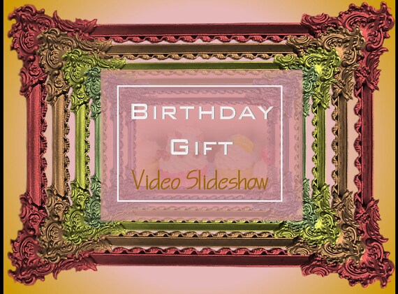 Cadeau D Anniversaire Video Montage Video Diaporama De Etsy France