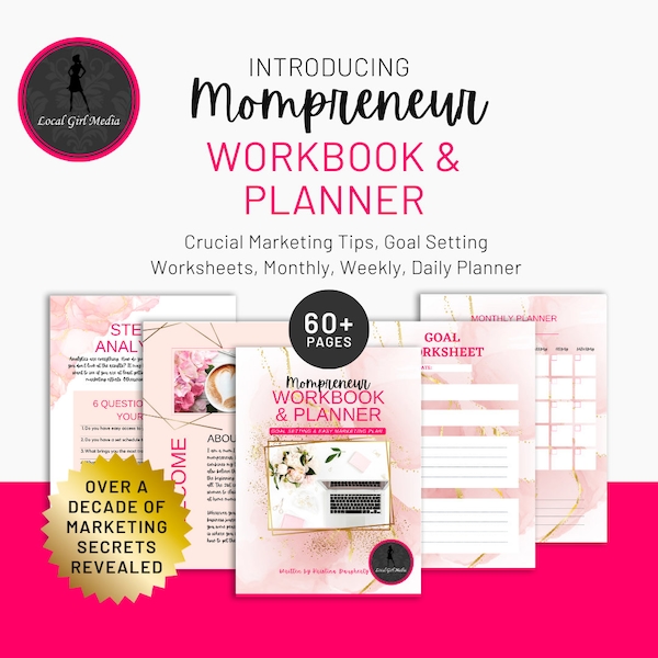 Mompreneur Workbook and Marketing Planner Digital Download