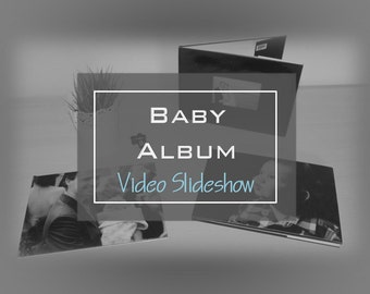 Album de bébé, vidéo, livre de mémoire de bébé, diaporamas, montage vidéo, livre de bébé, album de photo de bébé, images de grossesse, nouveau cadeau de bébé, nouveau cadeau de maman