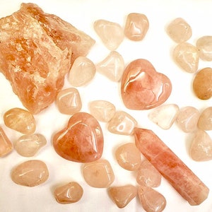 Rose Quartz Tumbled Crystals image 3