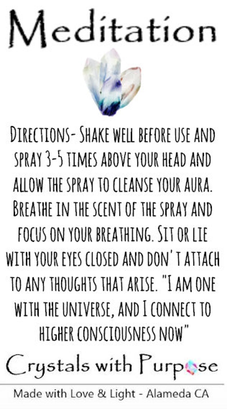 Meditation Crystal Essence Spray image 4