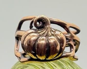 Adorable Copper Pumpkin Ring, Copper Ring, Nature Jewelry, Woman's, Stylish, Unique, Hand Made, Light Weight, Great Gift, Everyday Wear,