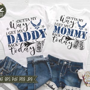 Sai do meu caminho, eu trago meu pai de volta hoje - mamãe ou papai personalizado, svg dxf pdf png download instantâneo, design de retorno militar da implantação